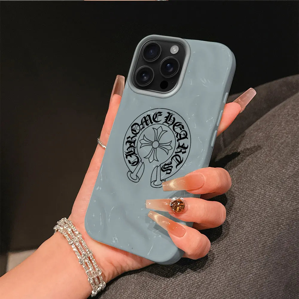 Chrome Cross Emblem iPhone Case