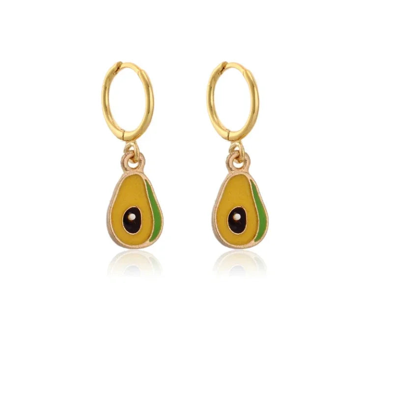 Papaya Fruit Earrings