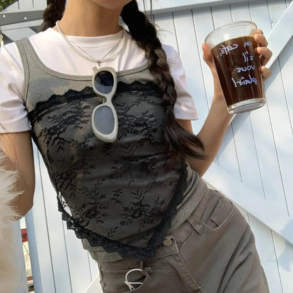 Stacked Lace Half Skirt