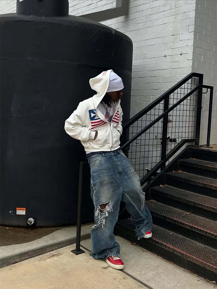 USA Zip Up Hoodie
