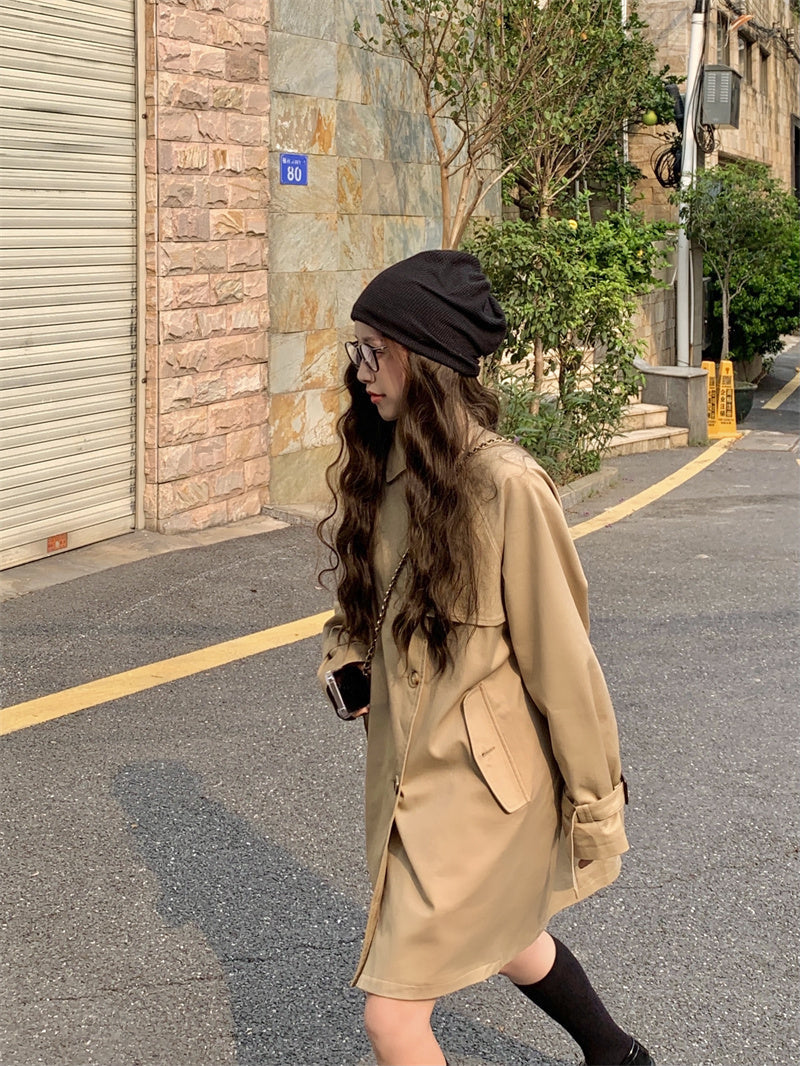 Safari Khaki Trench Coat