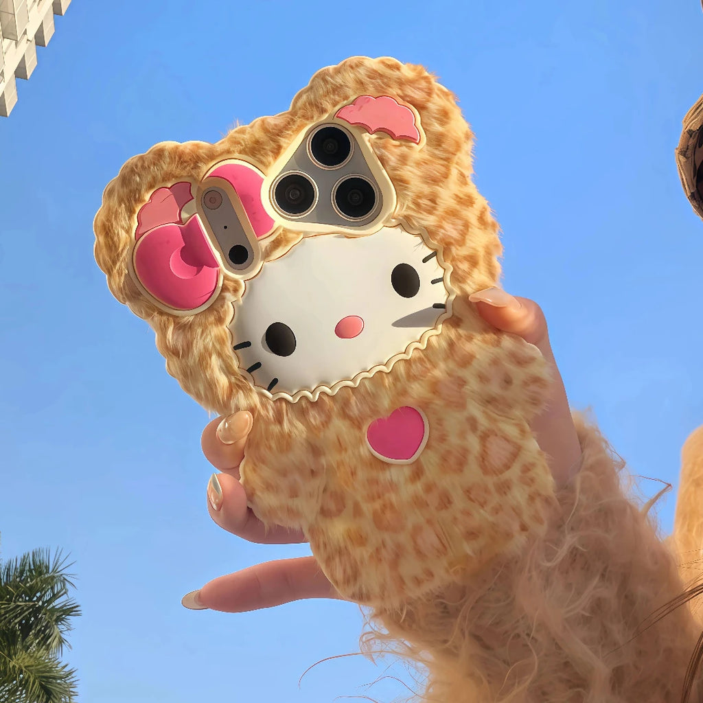 Leopard Hello Kitty iPhone Case