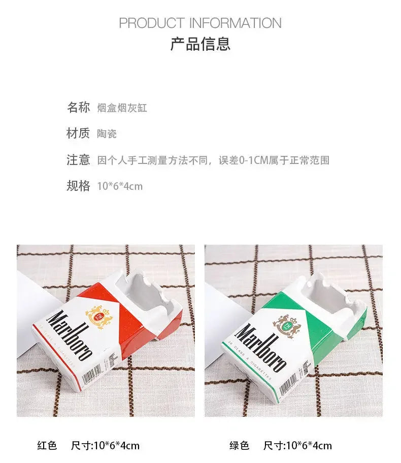 Marlboro Cigarette Ceramic Ashtray