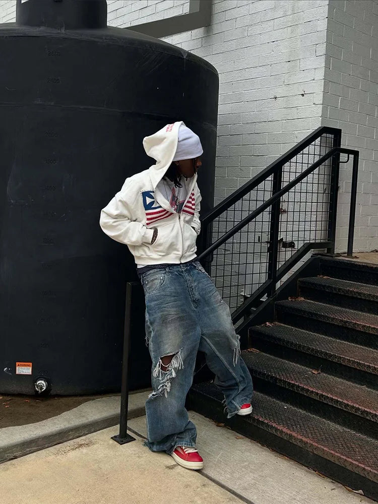 USA Zip Up Hoodie