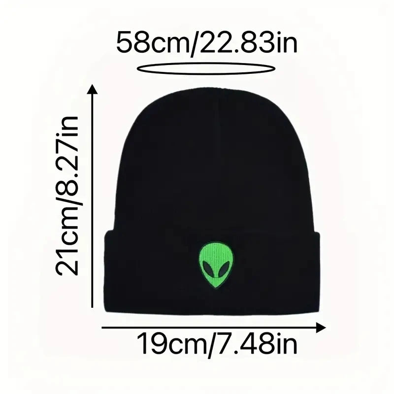 Alien Embroidered Beanie