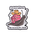 "i'm built different like incorrectly i think" Pin