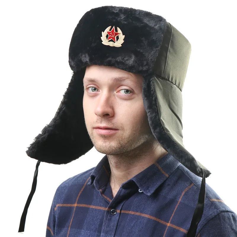 Soviet Badge Russian Ushanka Hat