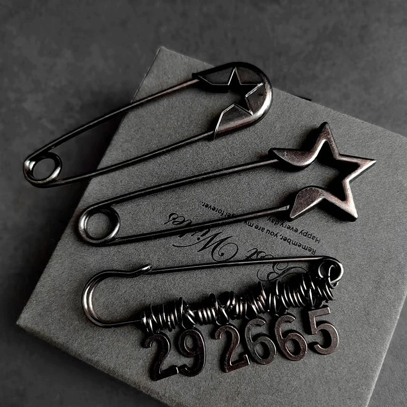 Large Star Safety Pins