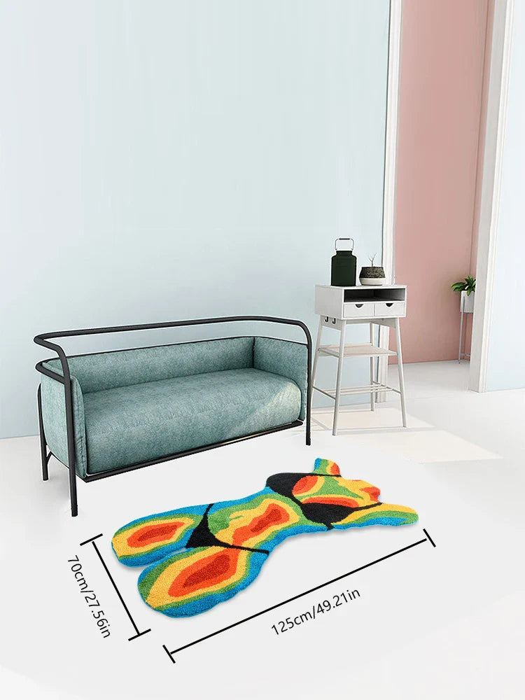 Thermal Female Body Tufted Rug