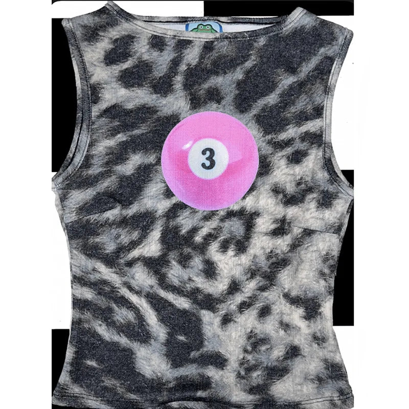 Leopard Print Billiards 7 Tank Top