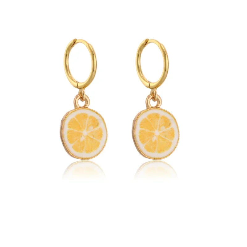 Papaya Fruit Earrings