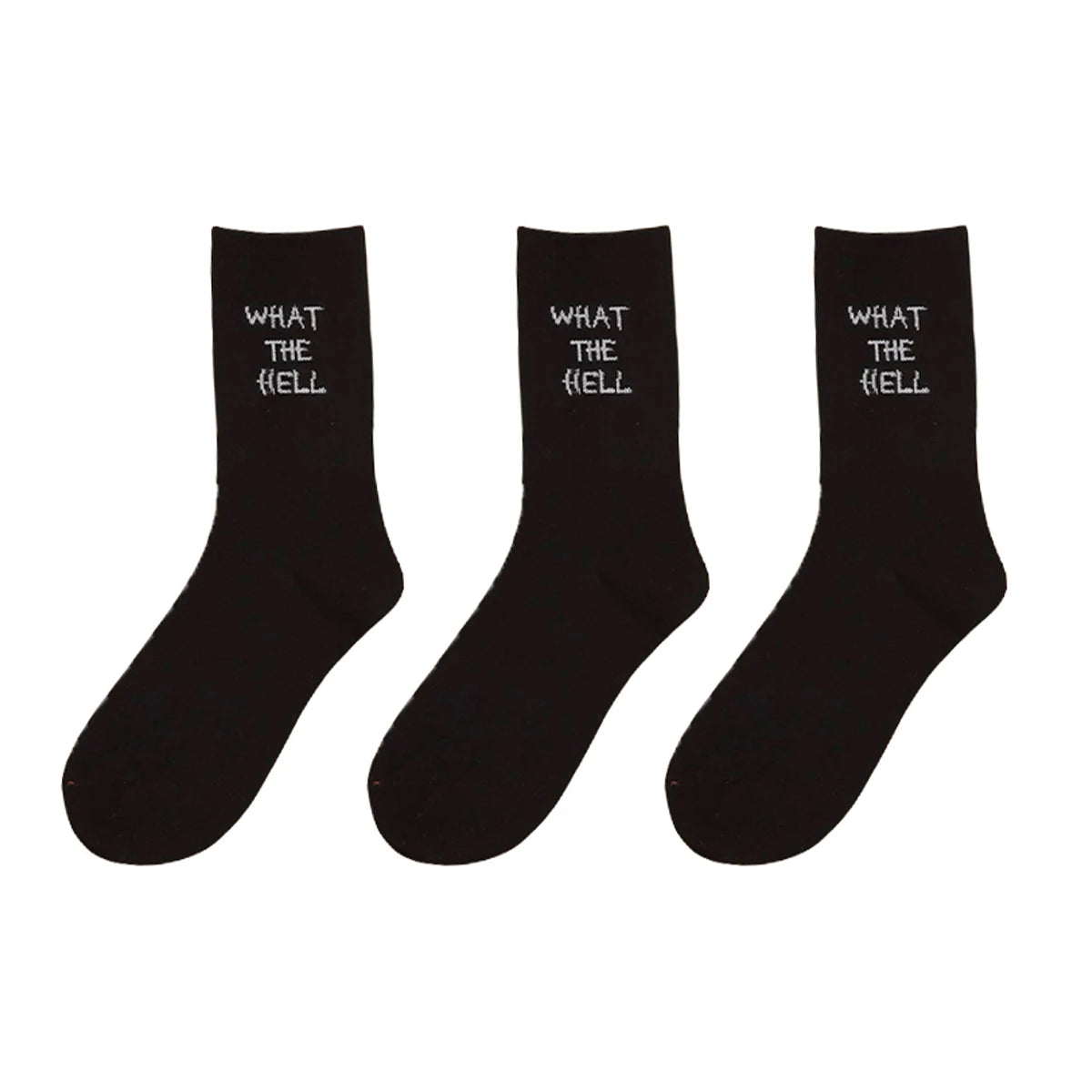 5/10/20 Pairs Men's Crew Socks, English Letter Design, Unique, Comfortable, Breathable, Moisture-Wicking