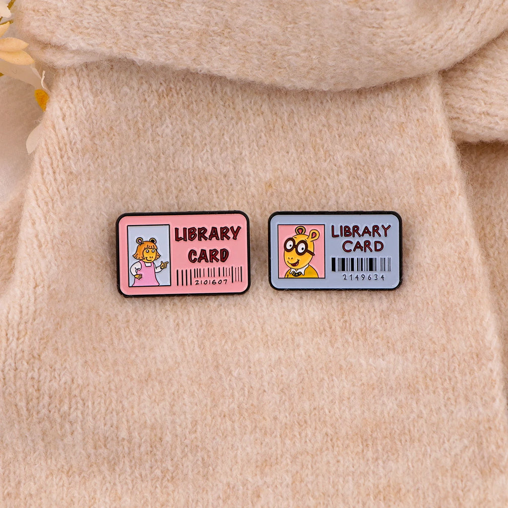 Library Card Pin