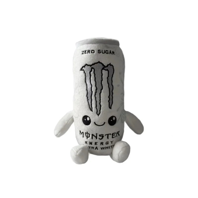 White Monster Energy Drink Stuffed Doll