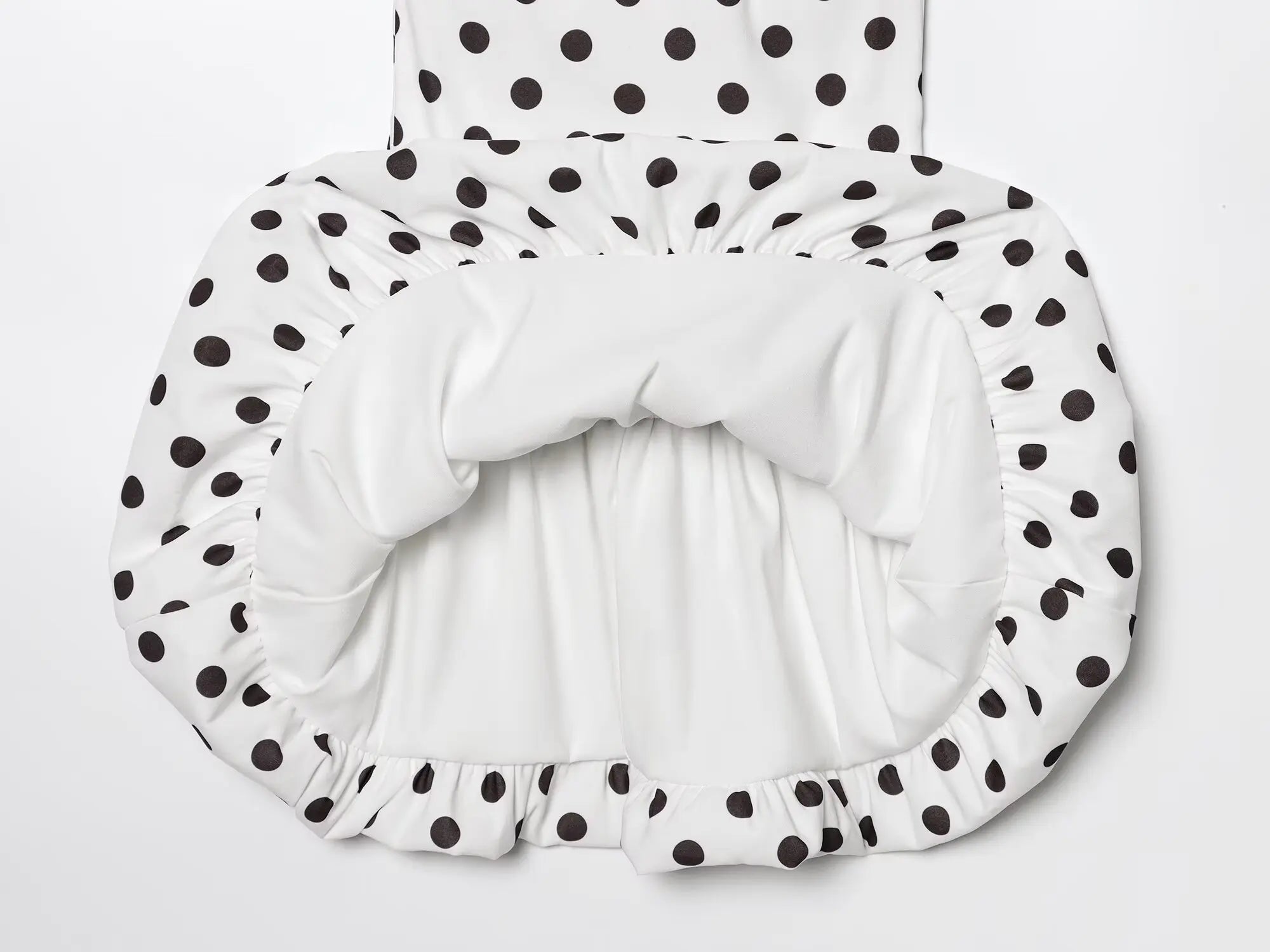 Low Cut Slim Polka Dot Dress