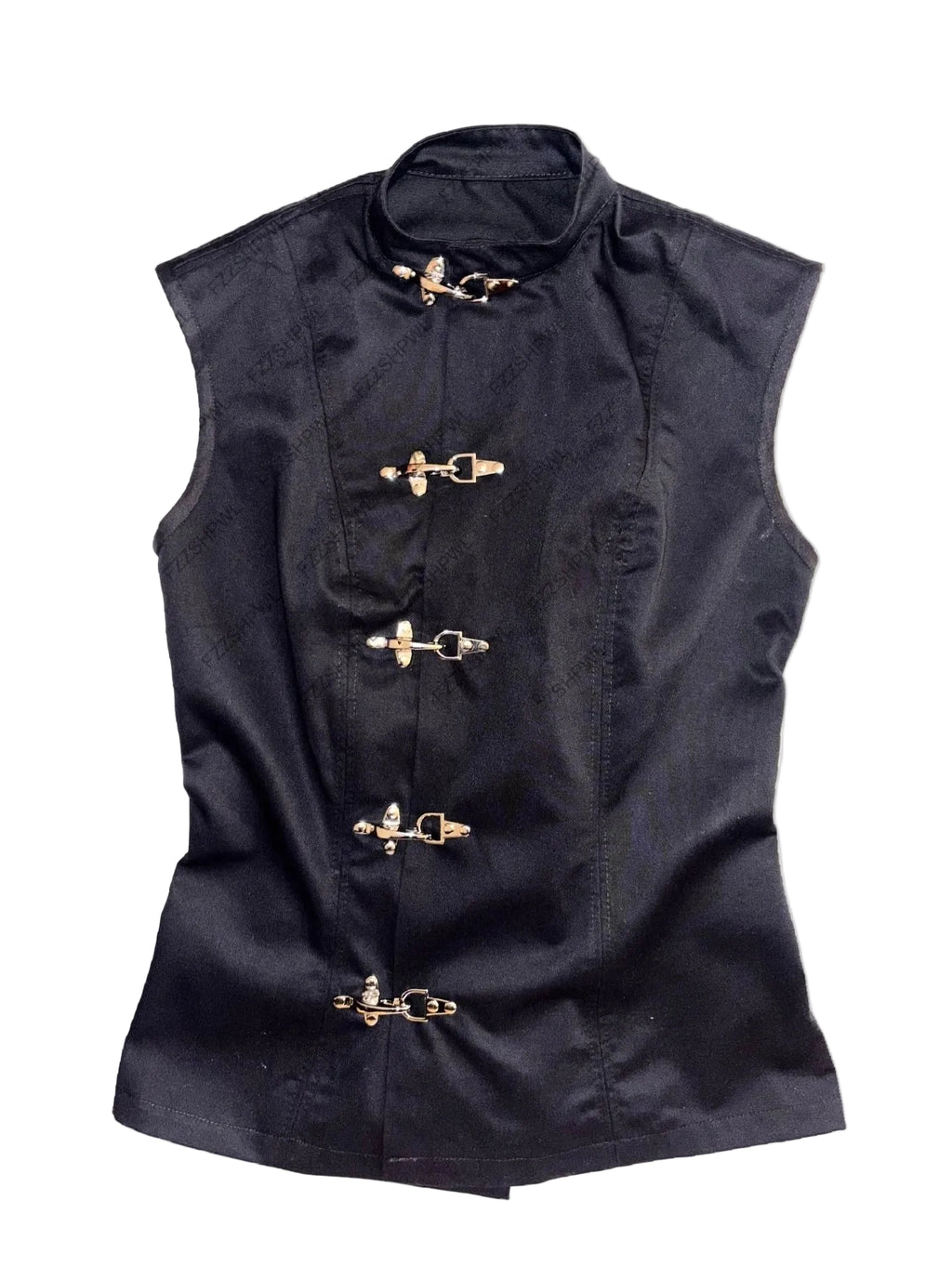 Clasp Fitted short-Sleeveless Shit
