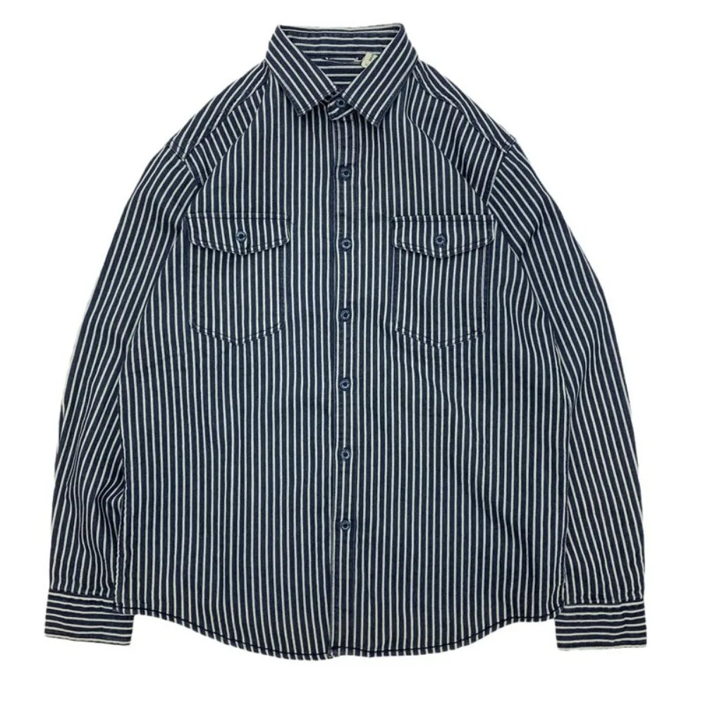 Japanese Denim Heavyweight Pure Cotton Work Shirt