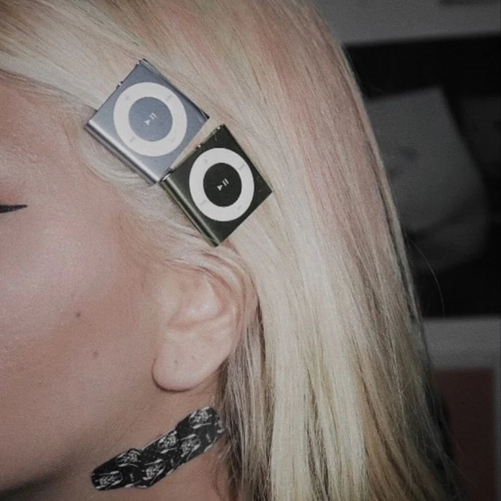 Retro Apple MP3 Player Hair Clip
