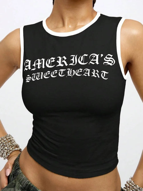 America's Sweetheart Crop Tank Top