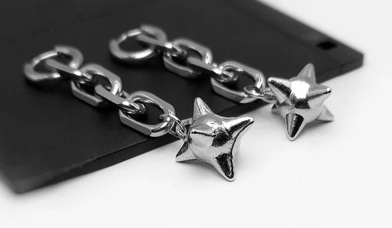 Dangly Spike Ball Earring
