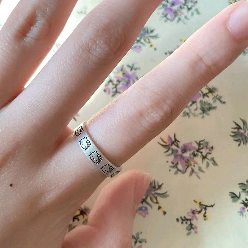Stainless Steel Kelly Kitty Ring