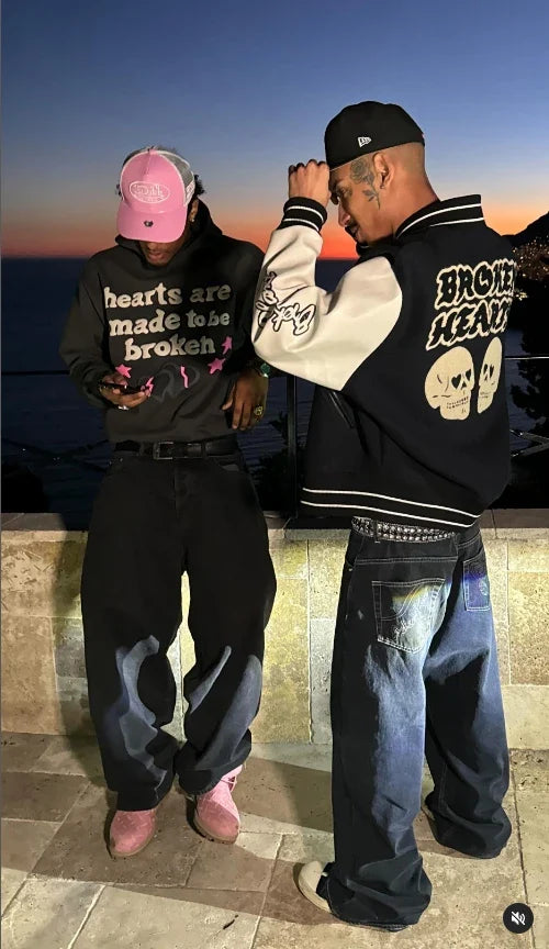 Hearts Are Made To Be Broken Puff Print Hoodie