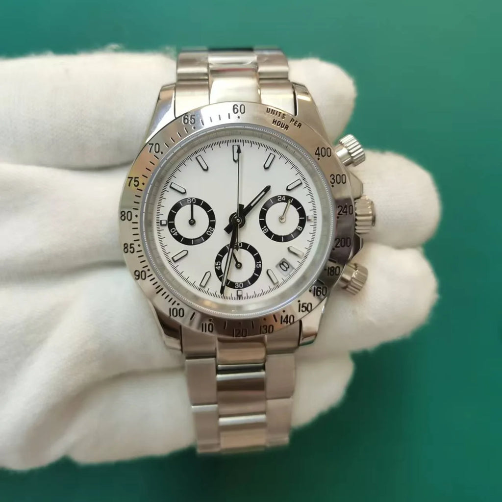 High Quality Stainless Steel Brandless Daytona Chronograph 50M Waterproof Watch