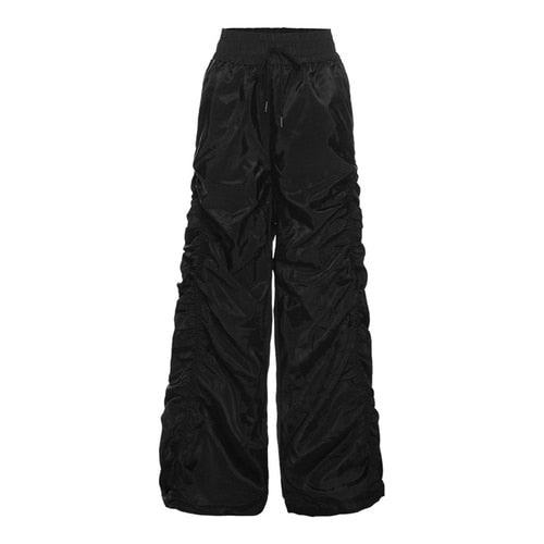 Wide Leg Ruched Trousers
