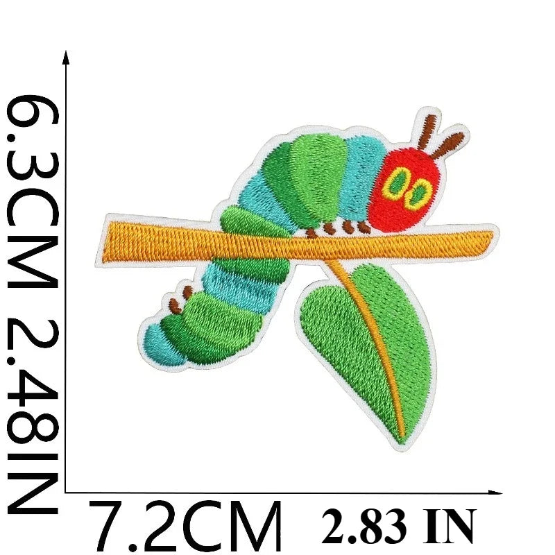 Caterpillar Embroidery Patches