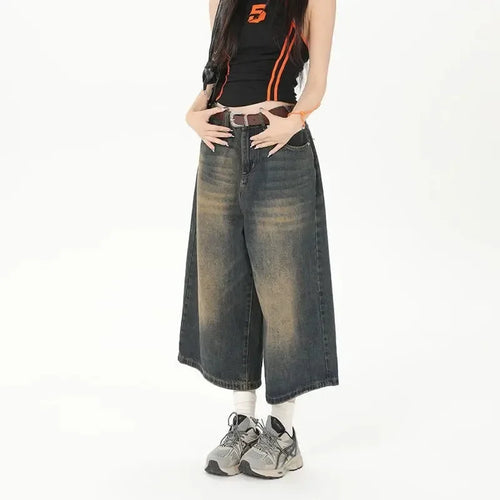 3/4 Length Jorts Jean Shorts