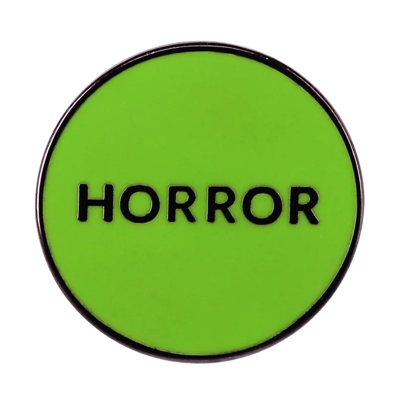 Horror Green Enamel Pin