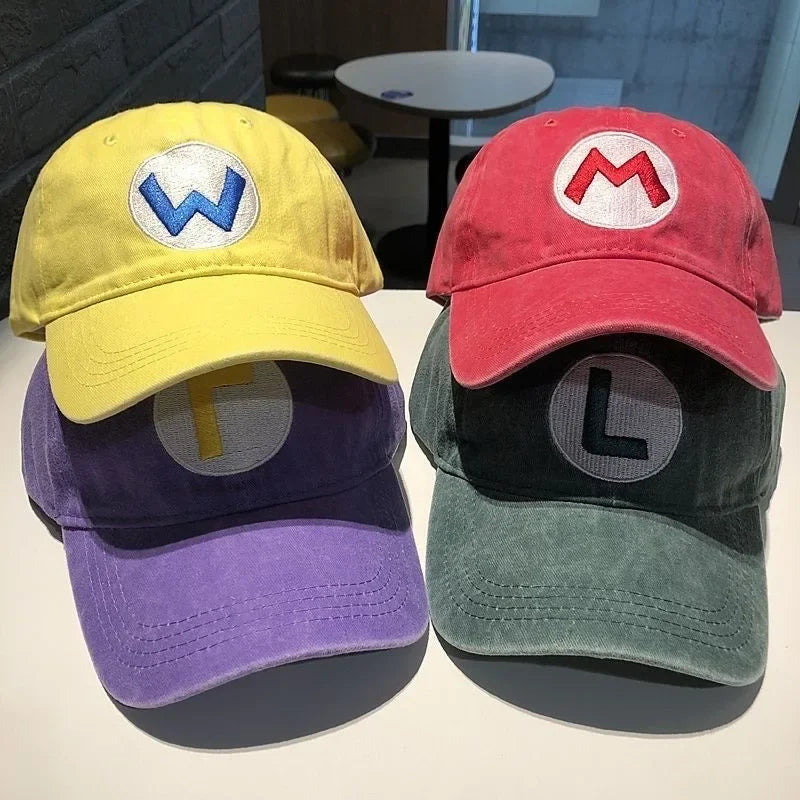 Mario Wario Luigi Waluigi Cotton Caps
