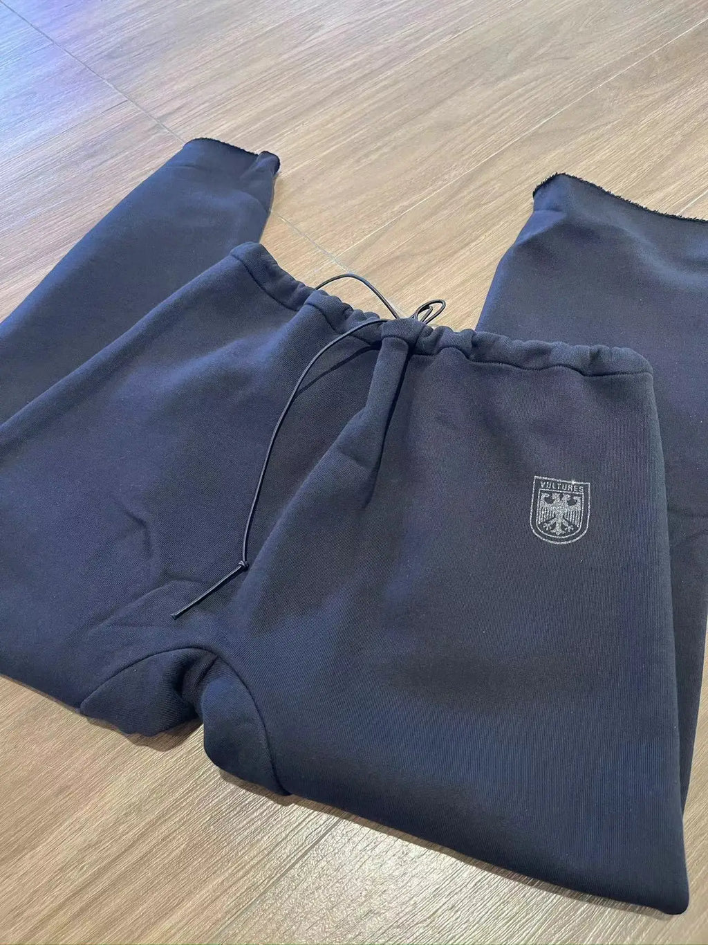 Black Vintage Vultures Sweatpants