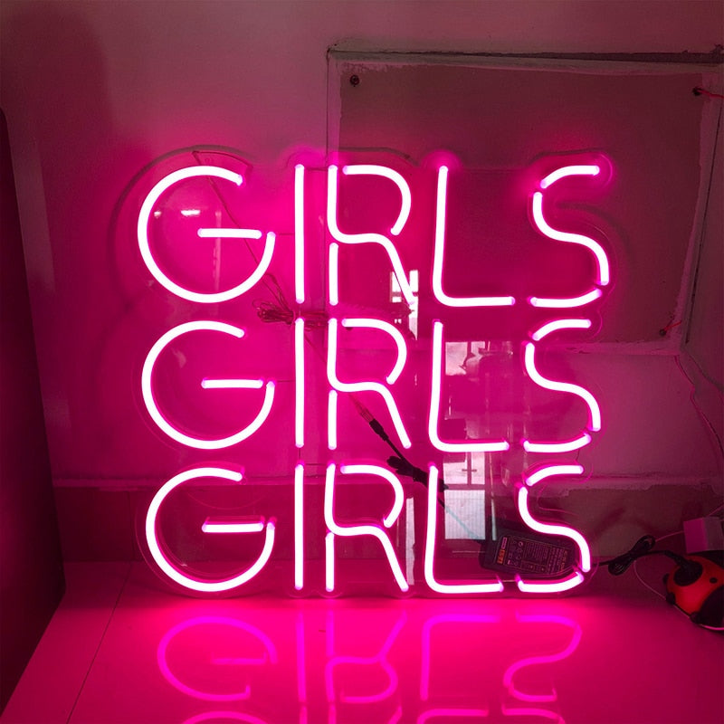 Girls Girls Girls Neon Light