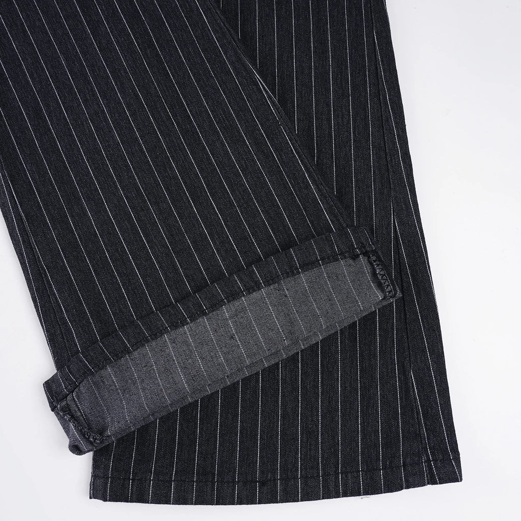 Pin Stripe Y2k Low Rise Boot Cut Jeans