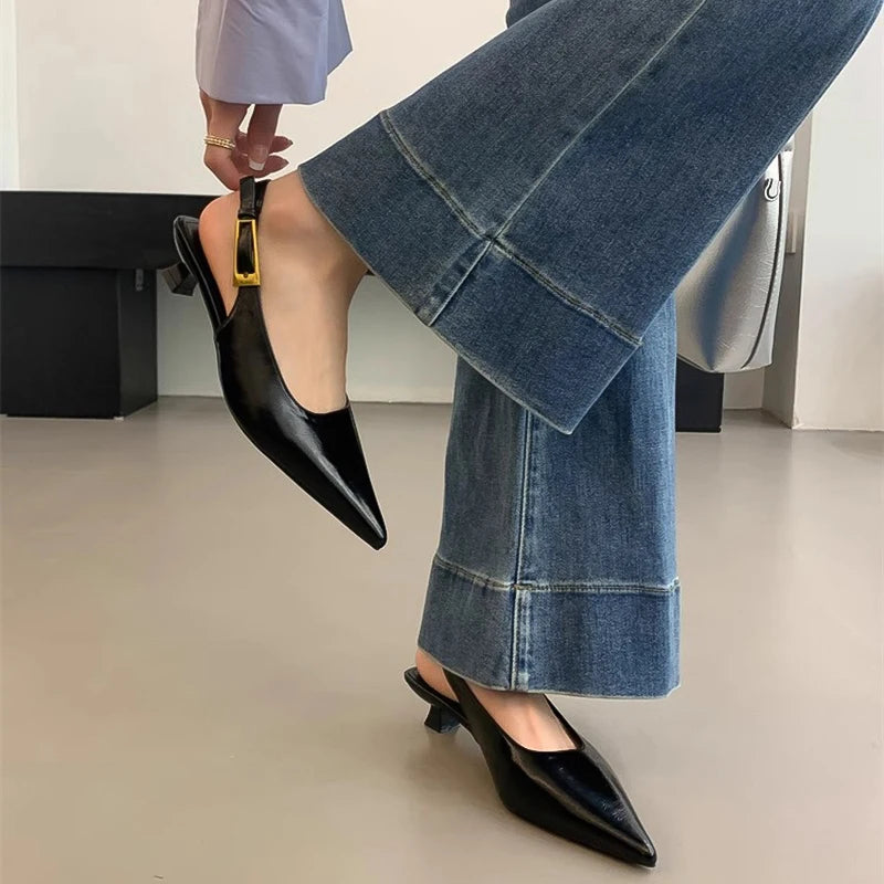 Pointed Toe Low Heels