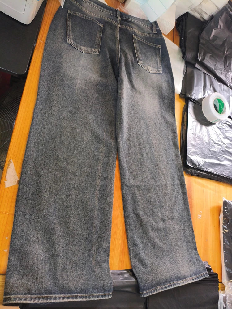 Low Waist Japanese 2000s Denim Pants