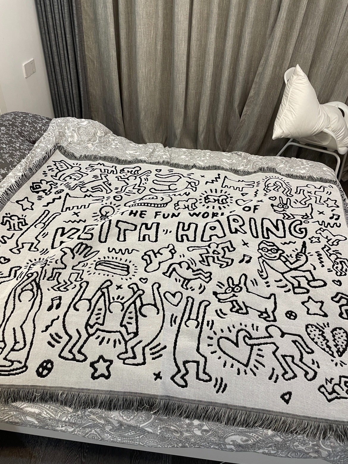 Keith Haring Throw Blanket