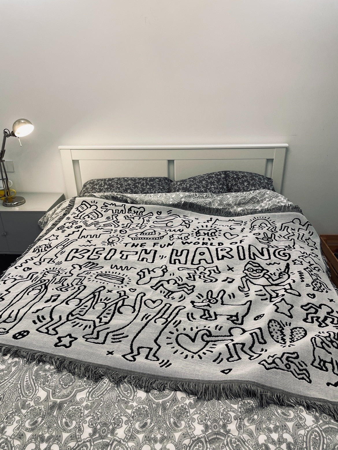 Keith Haring Throw Blanket
