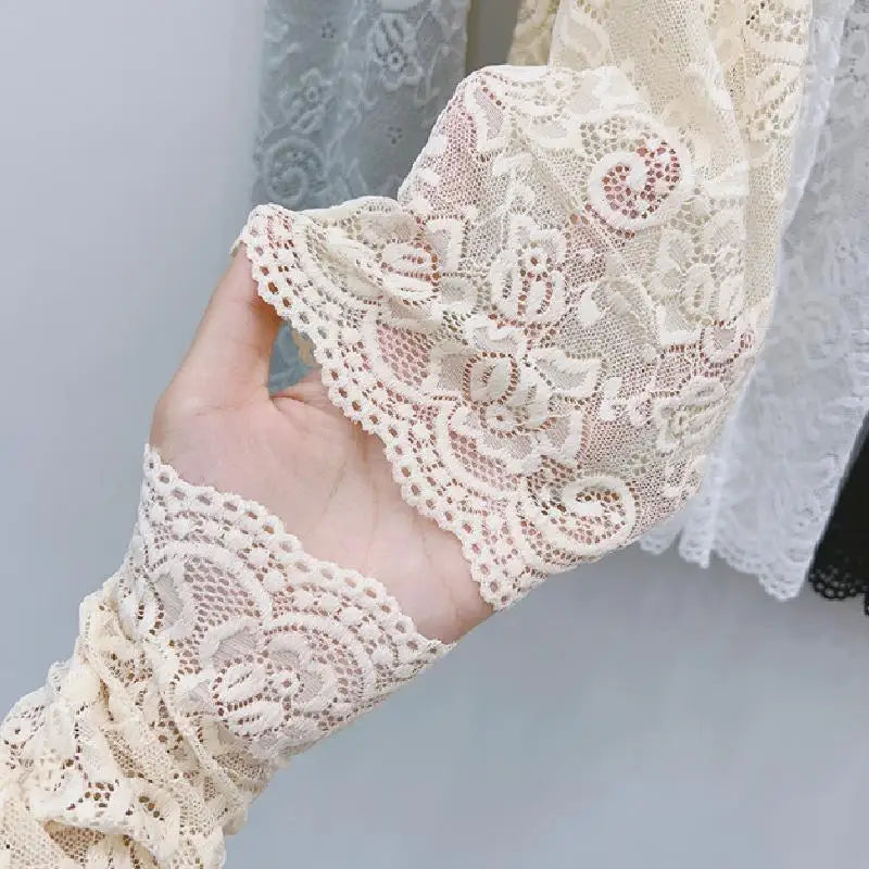 Ice Silk Lace Arm Sleeve