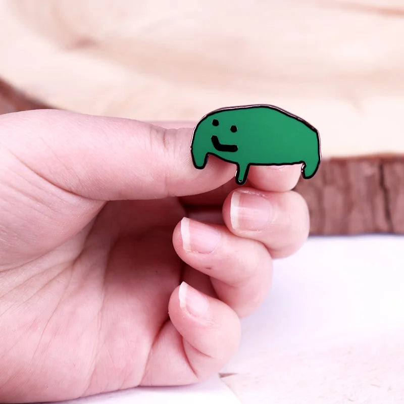 Sad Little Frog Enamel Pin