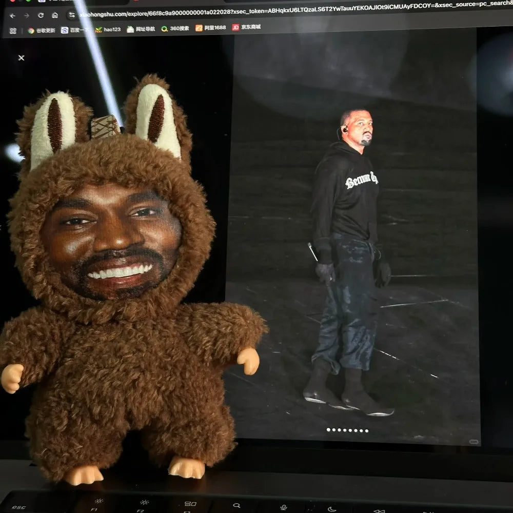 Kanye West Labubu Keychain