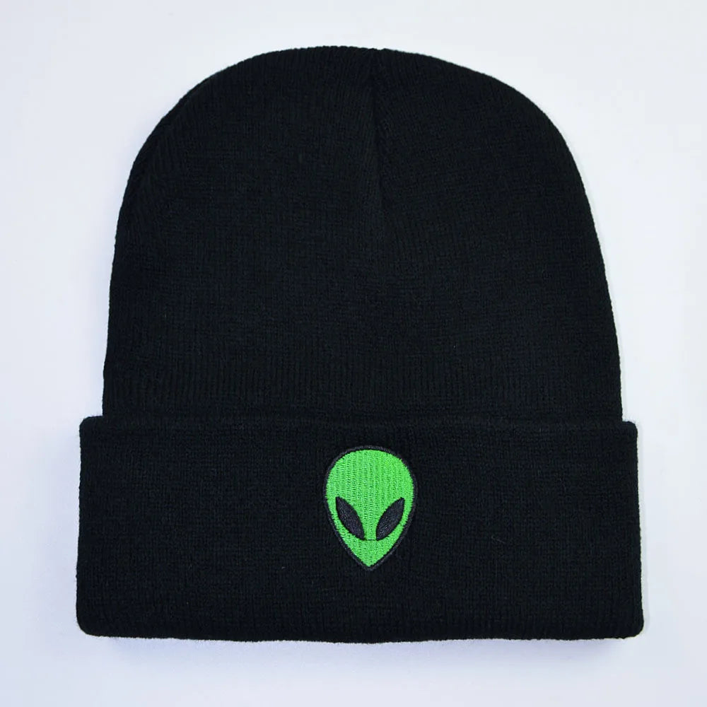 Alien Embroidered Beanie