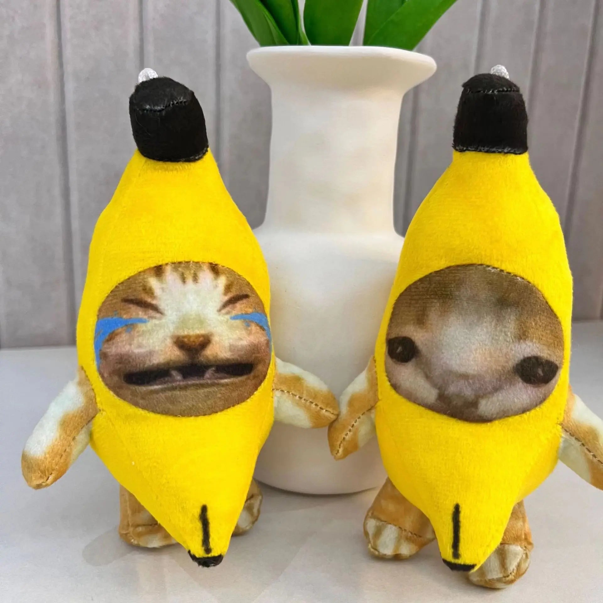 Banana Cat Doll Keychain
