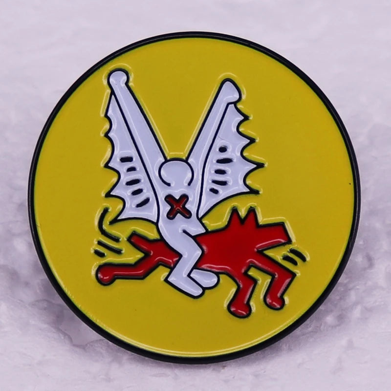 Keith Haring Bat Enamel Pin