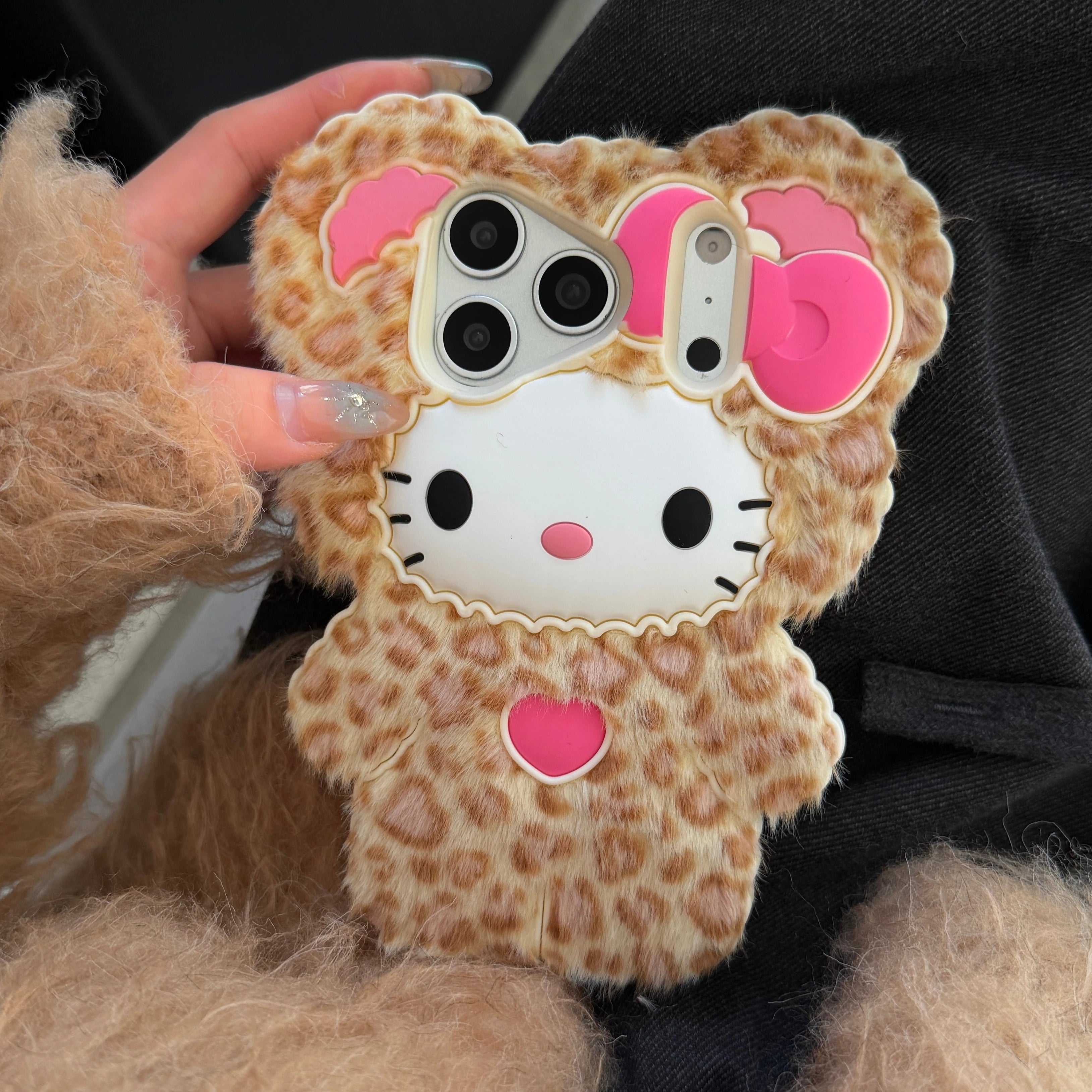 Leopard Hello Kitty iPhone Case