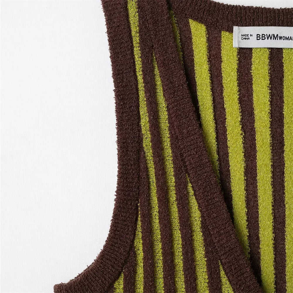 Pleated Knitted Dress