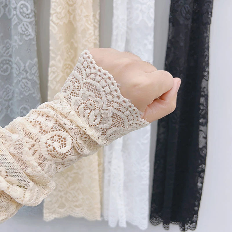 Ice Silk Lace Arm Sleeve