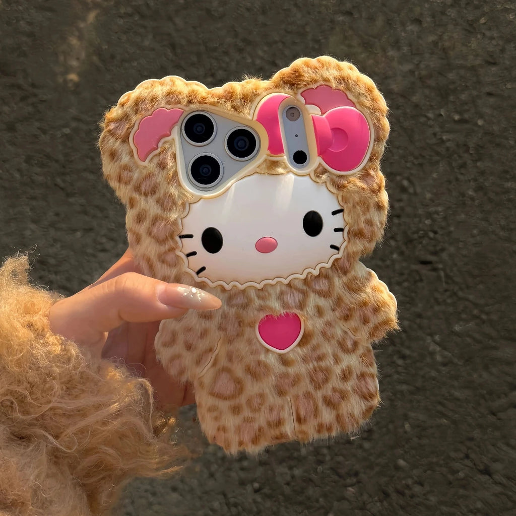 Leopard Hello Kitty iPhone Case