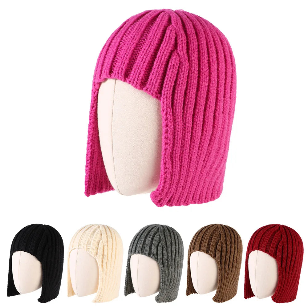 Solid Knitted Wool Hat